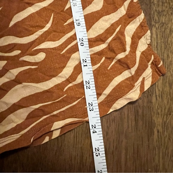 Anthropologie Maeve Windham Zebra Stripe Tunic in Cedar Orange Size Small - Picture 7 of 11
